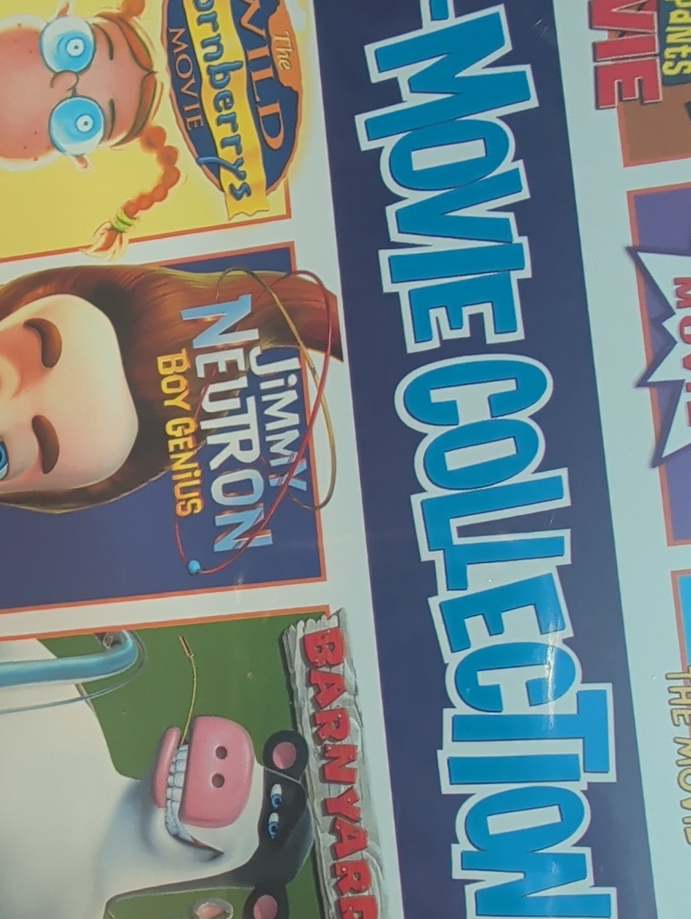 Animated Movie Collection Poster - Blue and White
